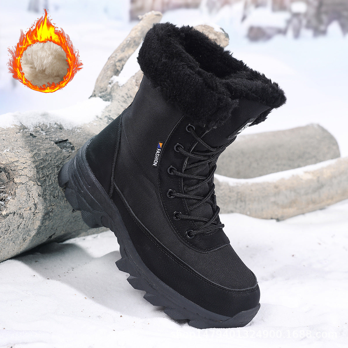 Damen Thermo-Winterstiefel mit isolierendem Futter und rutschfester Sohle Krohn-e