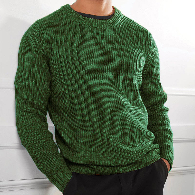 Herren Strickpullover mit strukturiertem Design und Rundhalsausschnitt Krohn-e
