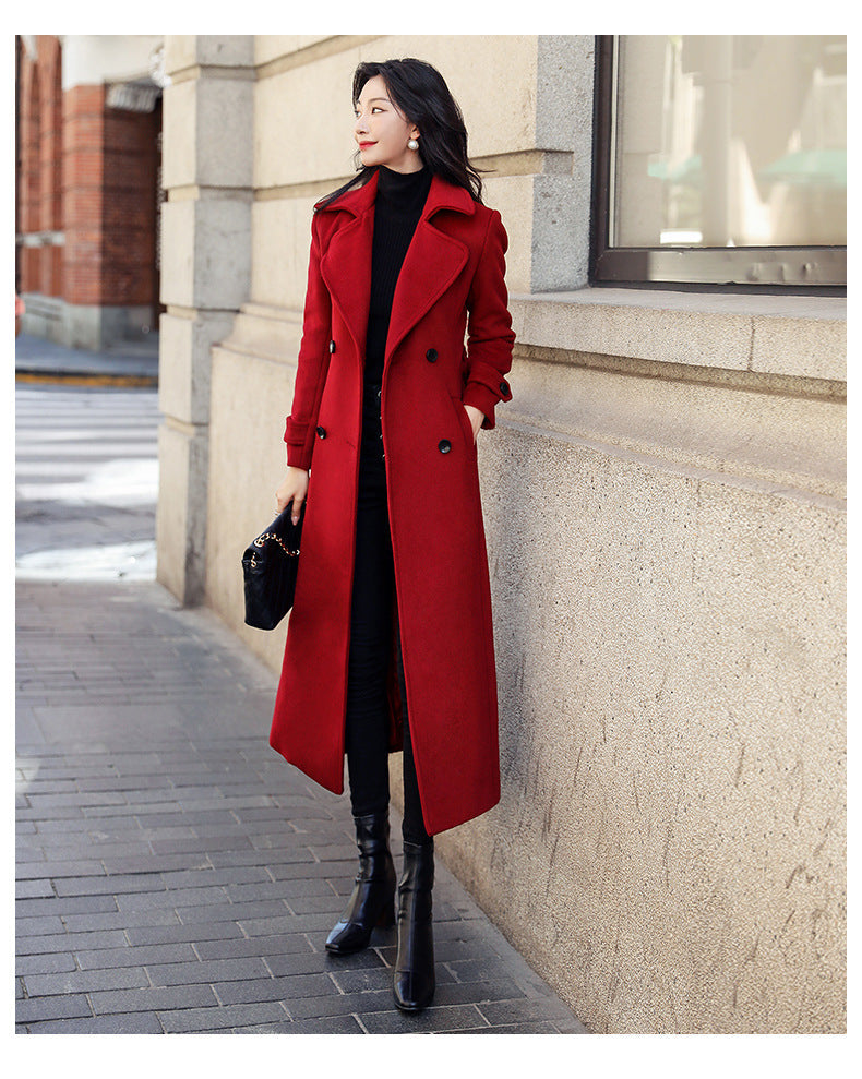 Damen eleganter Trenchcoat mit doppelter Knopfreihe und praktischem Schnitt Krohn-e