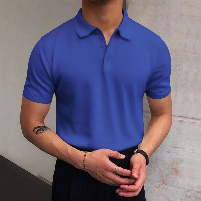 Herren Polo-Shirt aus atmungsaktiver Baumwolle mit elegantem Kragen Krohn-e