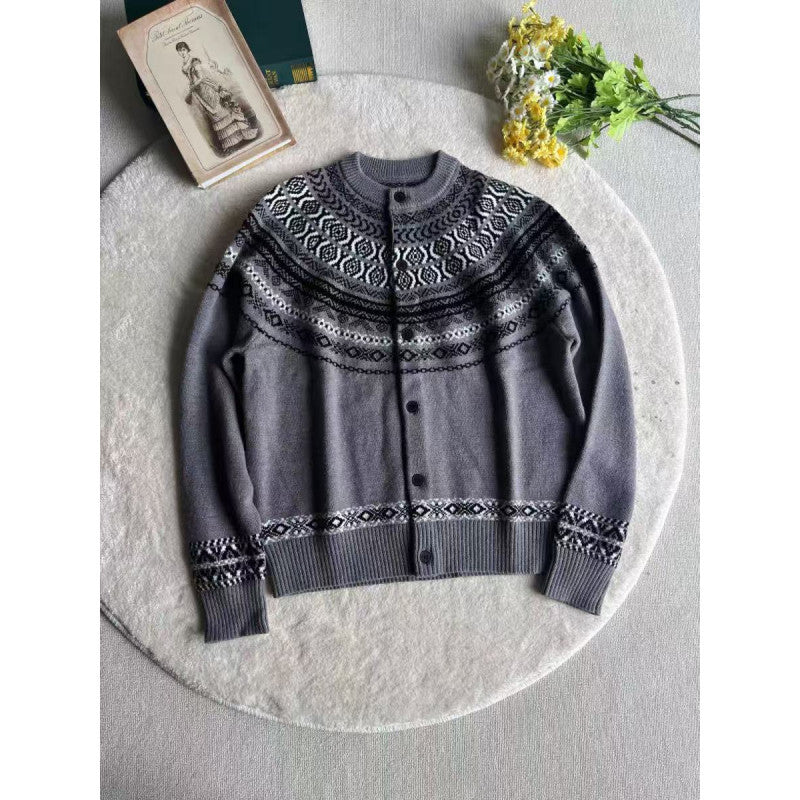 Damen Strickjacke mit Norweger-Muster Krohn-e