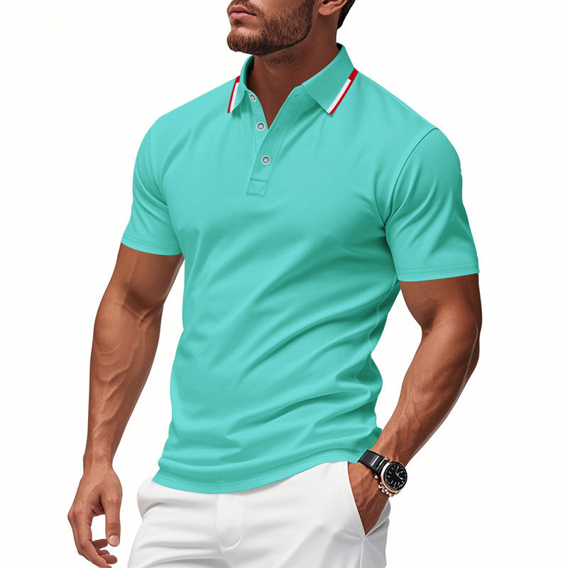 Herren Polo-Shirt mit modernem Kragen und atmungsaktiver Struktur Krohn-e