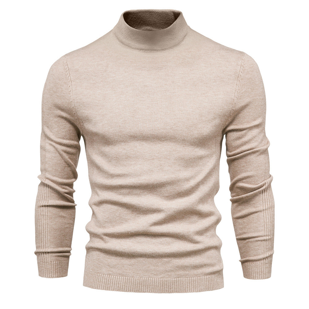 Herren komfortabler Rollkragenpullover aus weichem Strick Krohn-e