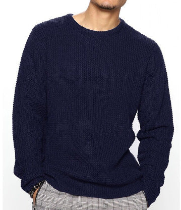 Herren Strukturierter Pullover mit Rundhalsausschnitt Krohn-e