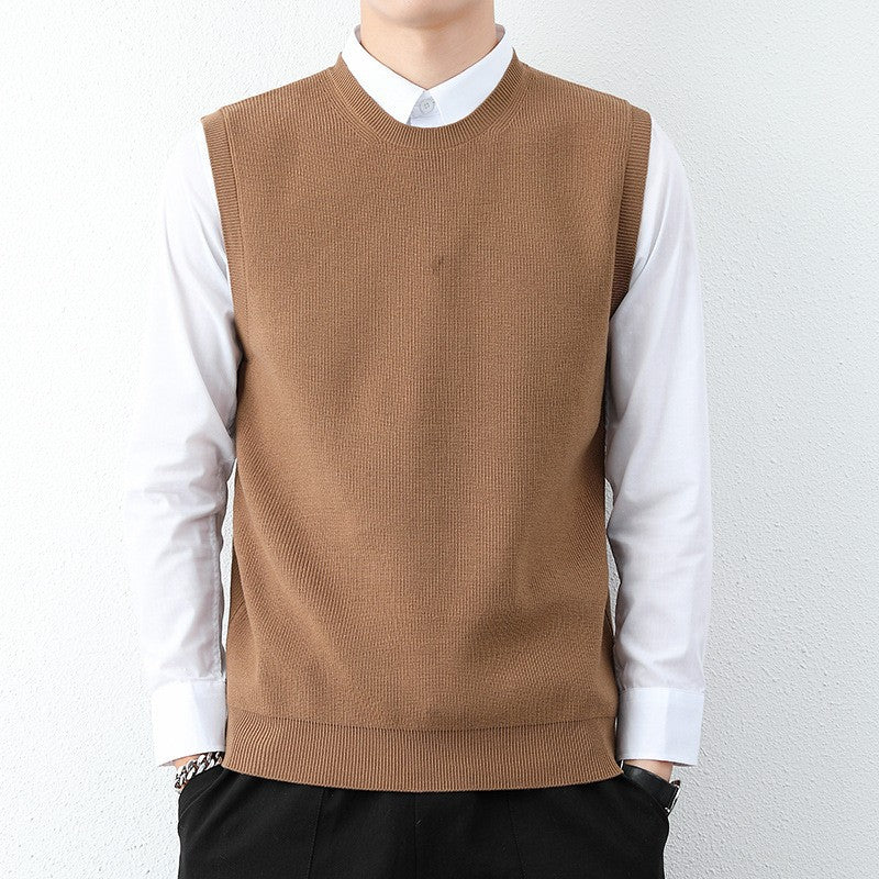 Herren Strickweste mit modernem Feinstrickmuster und bequemer Passform Krohn-e