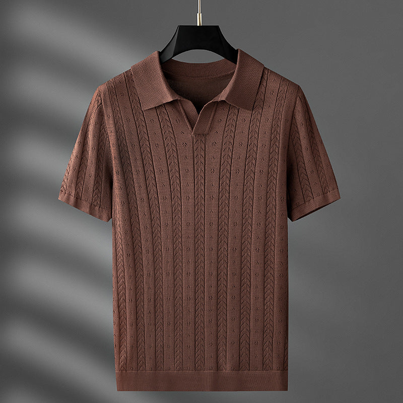 Hochwertiges, elegantes Herren Poloshirt aus Strick