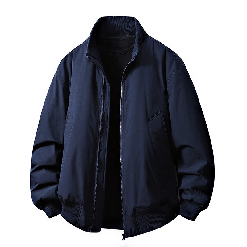 Herren Übergangsjacke mit hohem Kragen und praktischen Eingrifftaschen Krohn-e