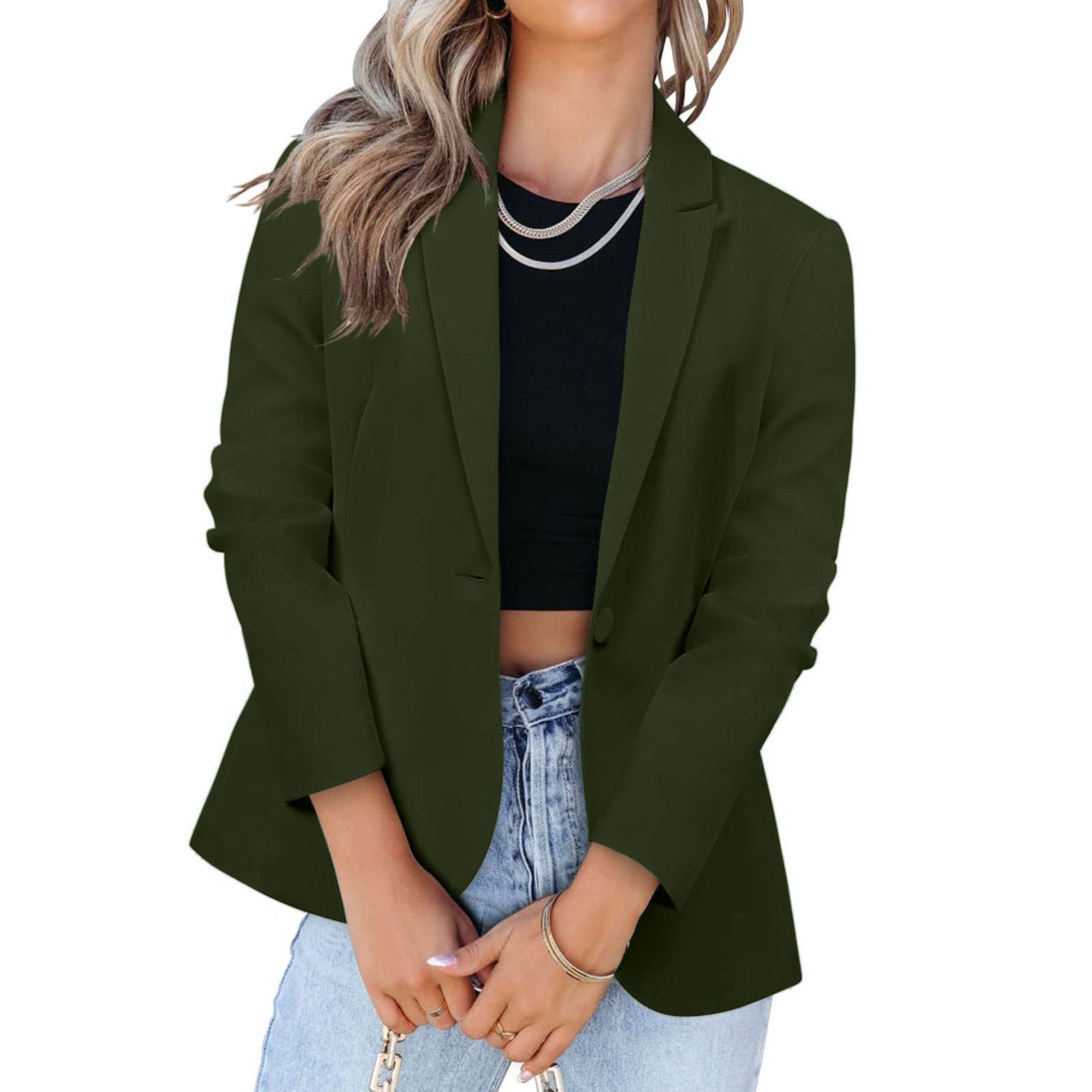 Damen Eleganter Blazer mit modernem Schnitt und praktischen Taschen Krohn-e