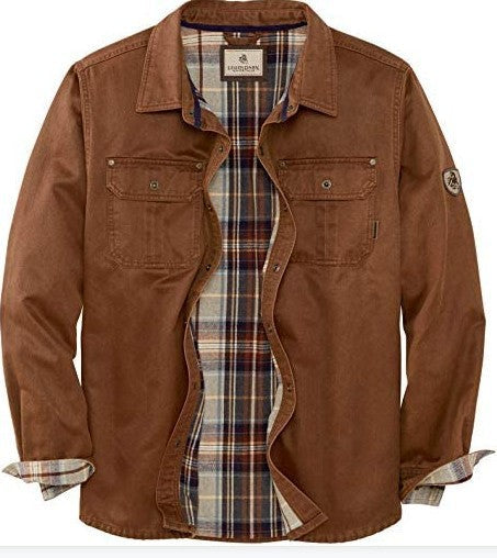 Herren Hemdjacke mit kariertem Innenfutter und praktischen Brusttaschen Krohn-e