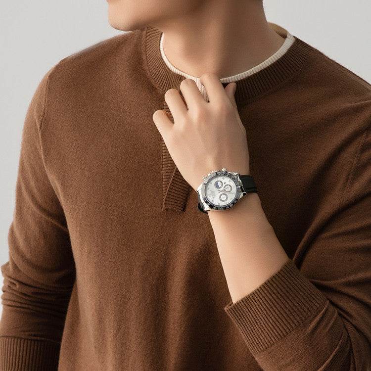 Herren Uhrenarmband mit sportlichem Design und Multifunktionszeiger Krohn-e