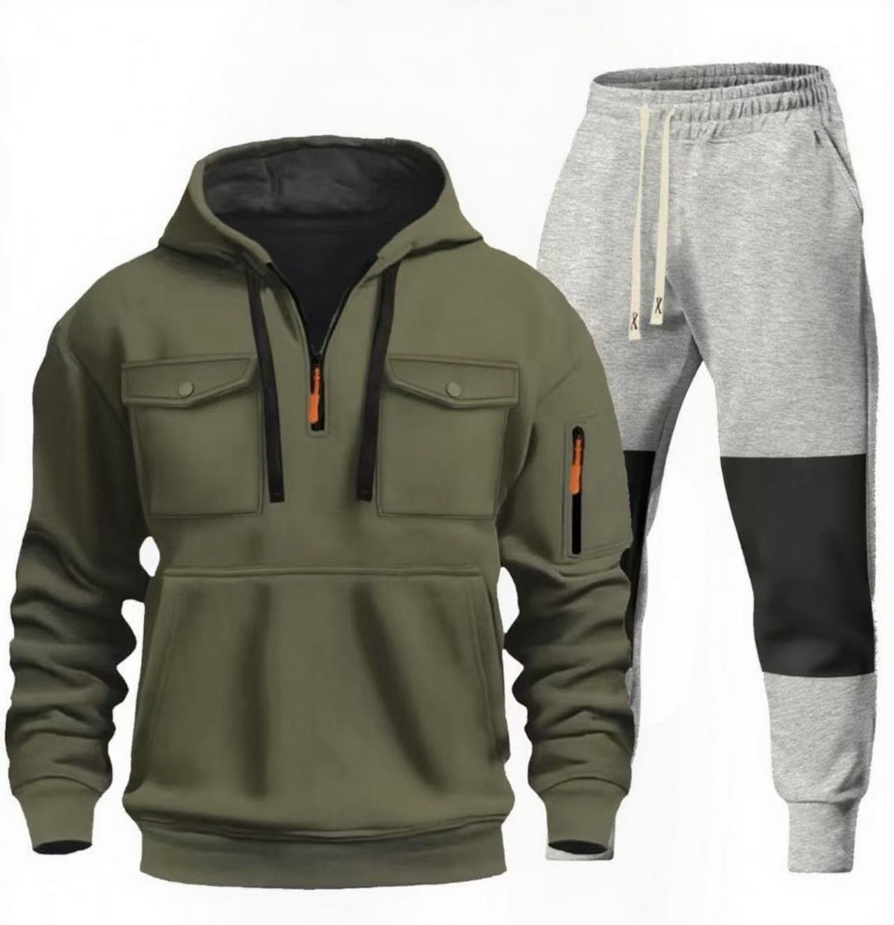 Herren funktionaler Sweatshirt- und Jogginghosen-Set Krohn-e