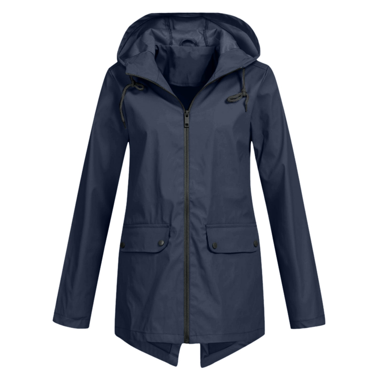 Damen wasserabweisende Übergangsjacke mit verstellbarer Kapuze und praktischen Taschen Krohn-e