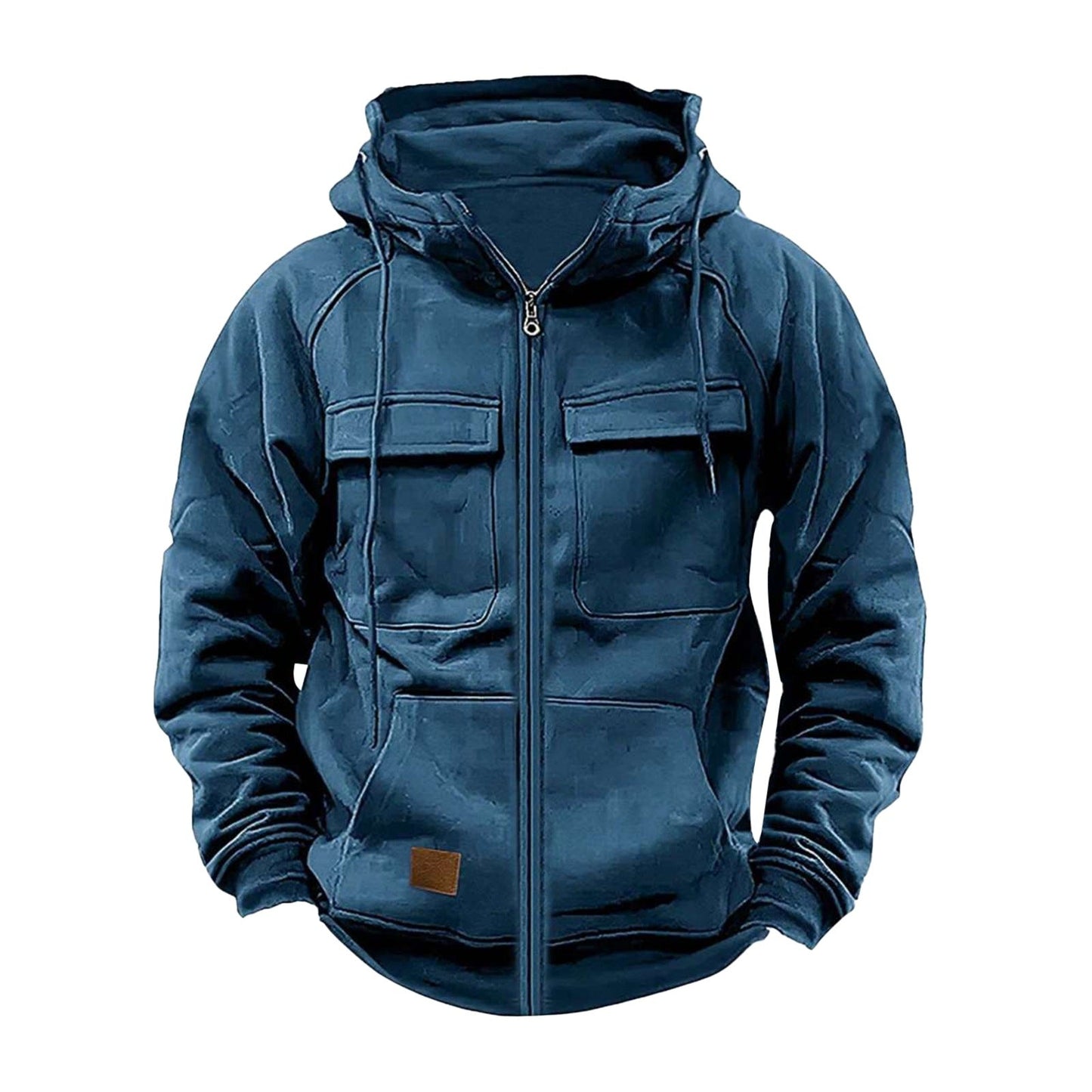 Herren funktionale Kapuzenjacke mit großen Fronttaschen Krohn-e