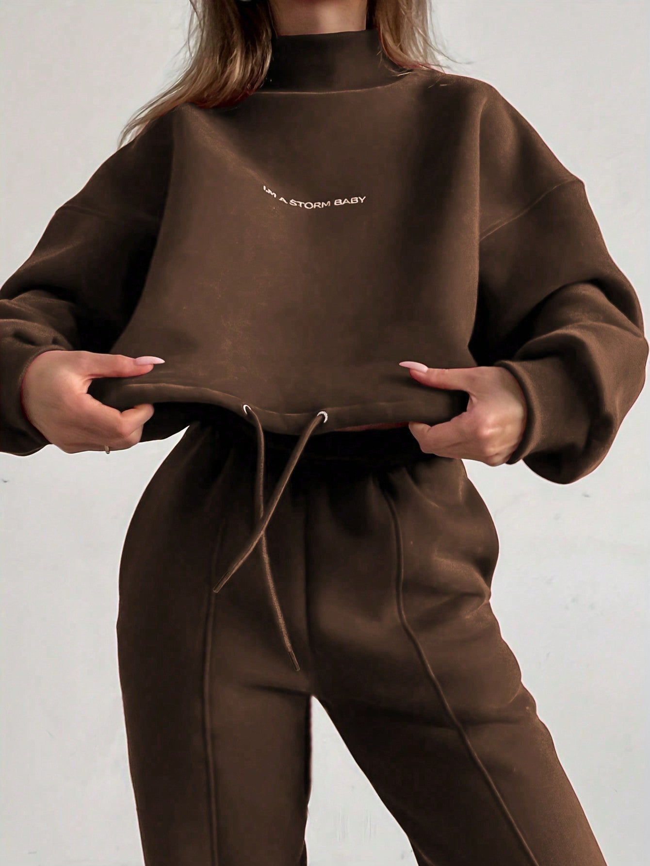 Damen Oversized Sweatshirt und Jogginghose Set Krohn-e