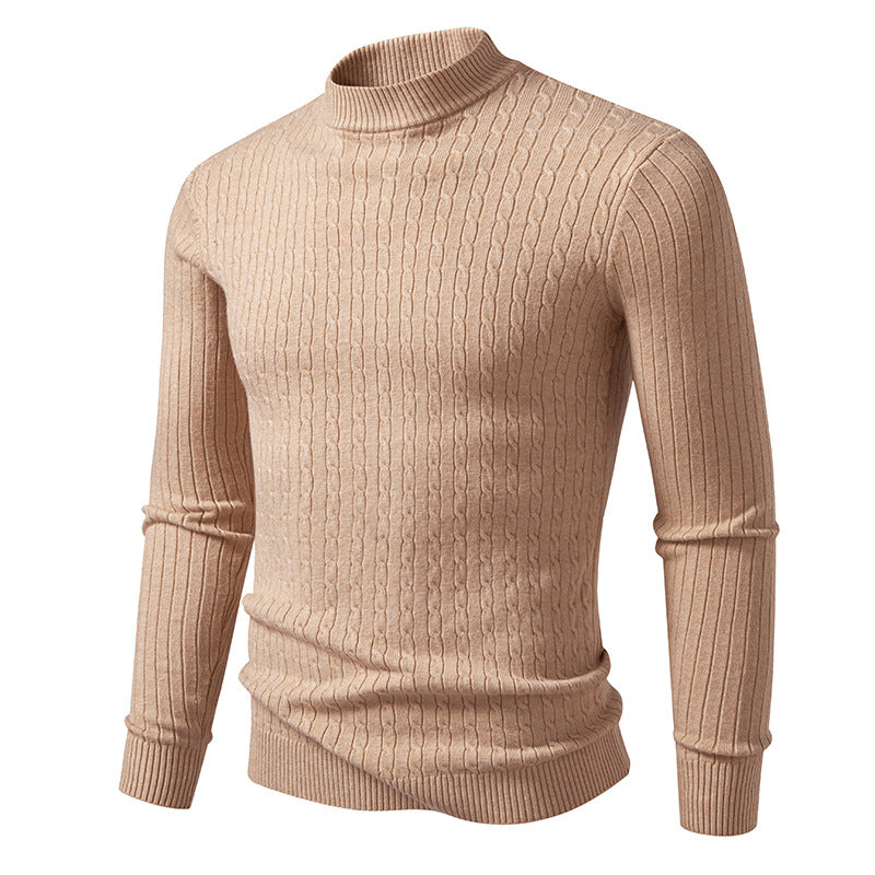 Herren Rollkragenpullover mit strukturiertem Zopfdesign Krohn-e