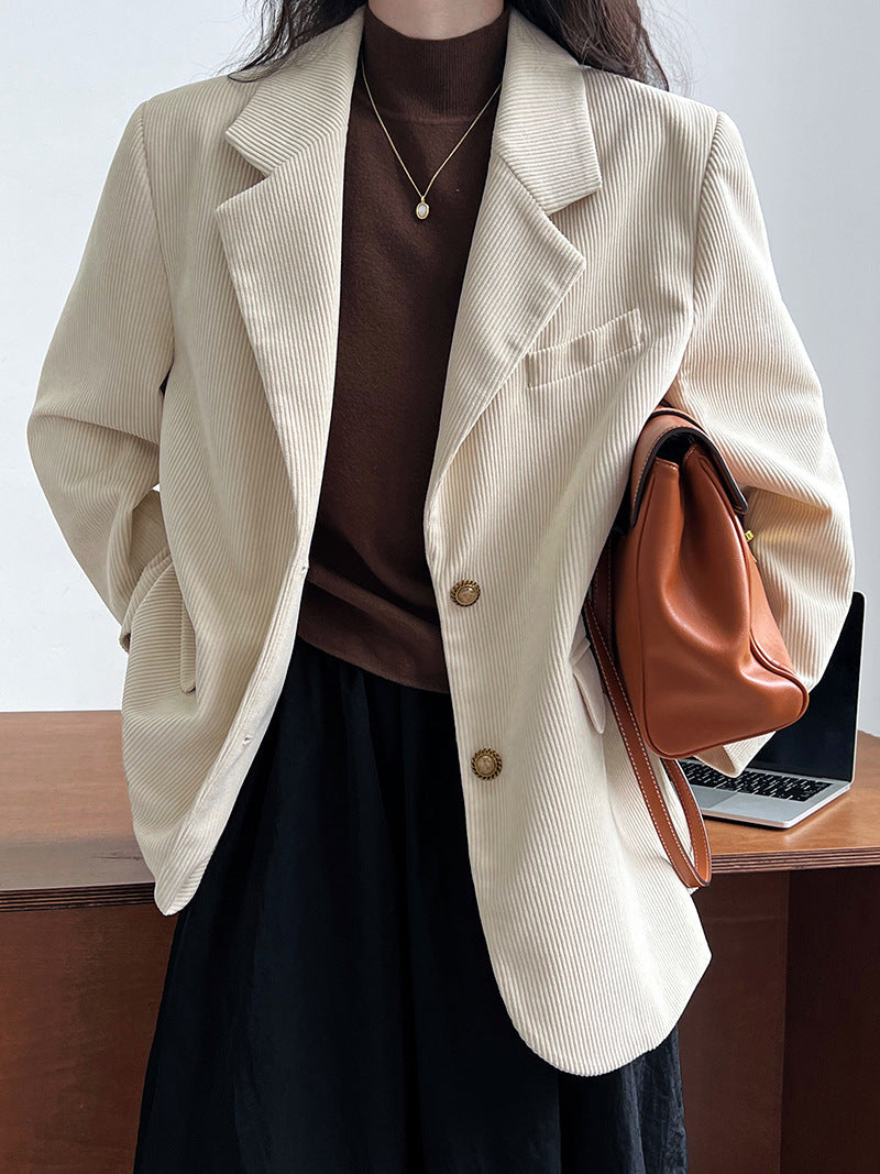 Krohn-e | Lockere Metallschnalle Cordjacke