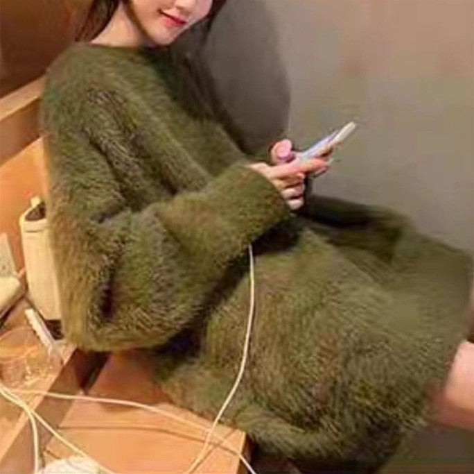 Damen weicher Strickpullover im lässigen Oversized-Stil Krohn-e