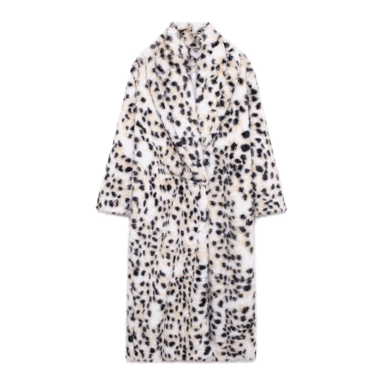 Damen Modische und warme Fleecejacke mit Leopardenmuster Krohn-e