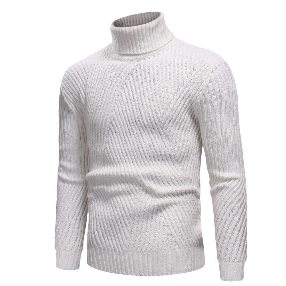 Herren Hochwertiger Rollkragenpullover im strukturierten Design Krohn-e