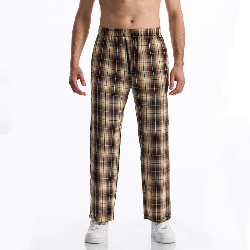 Herren bequeme Freizeithose mit Karomuster Krohn-e