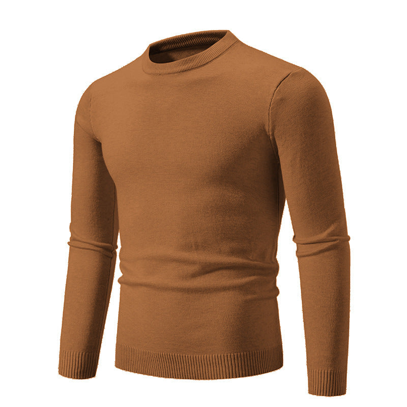 Herren eleganter Rundhals-Pullover aus feiner Baumwolle Krohn-e