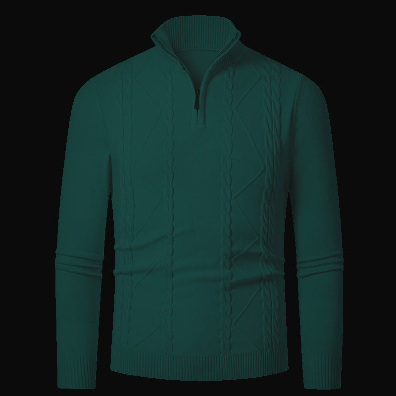 Herren Strickpullover mit modischem Reißverschluss Krohn-e