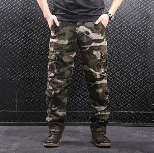 Herren Cargo-Hose mit multifunktionalen Taschen und modischem Camouflage-Design Krohn-e
