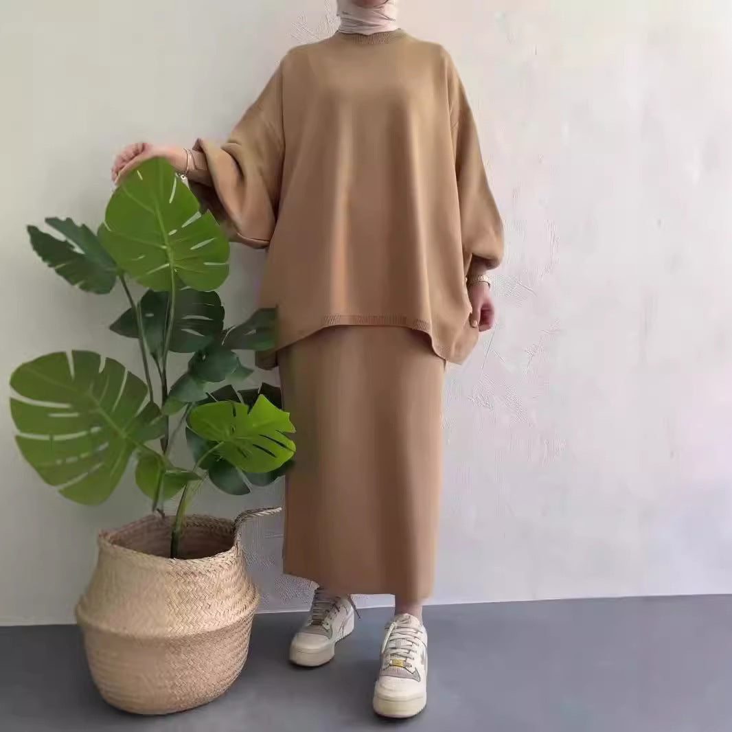 Damen Lässiges Sweat-Set mit weitem Schnitt und bequemen Taschen Krohn-e