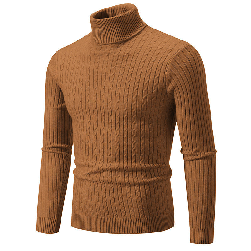 Herren stilvoller Rollkragenpullover aus feinem Strick Krohn-e