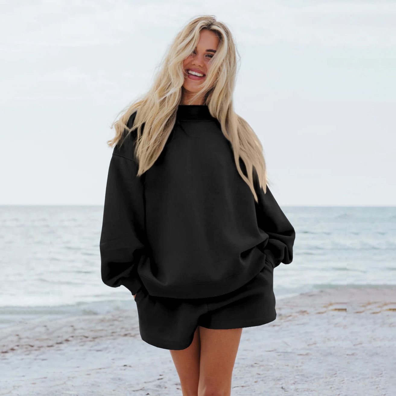 Damen Oversize-Sweatshirt mit Raglanärmeln Krohn-e