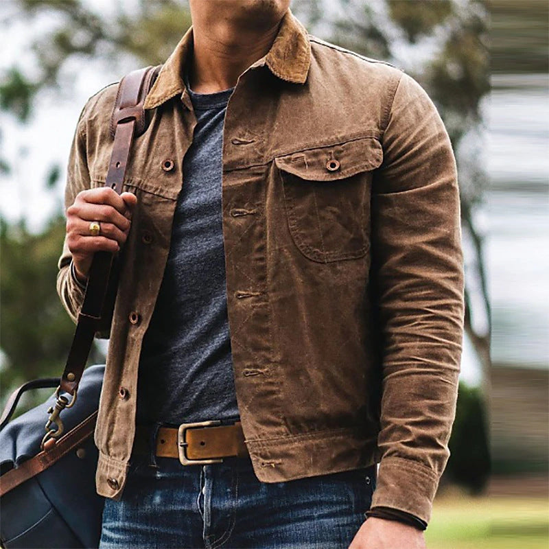 Herren Baumwolljacke mit praktischen Taschen und modernem Schnitt Krohn-e