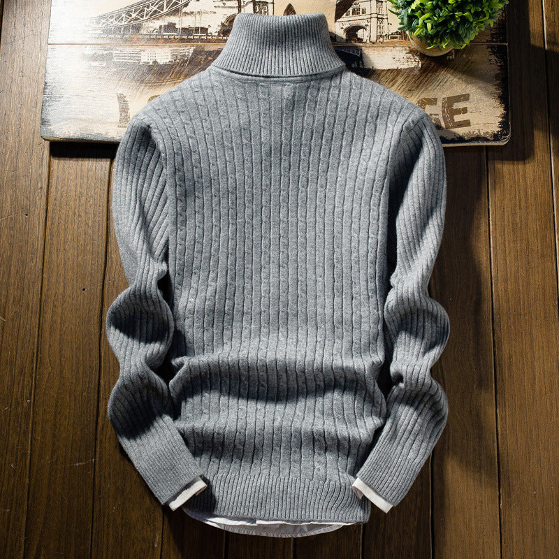 Herren Rollkragenpullover mit Zopfmuster Krohn-e