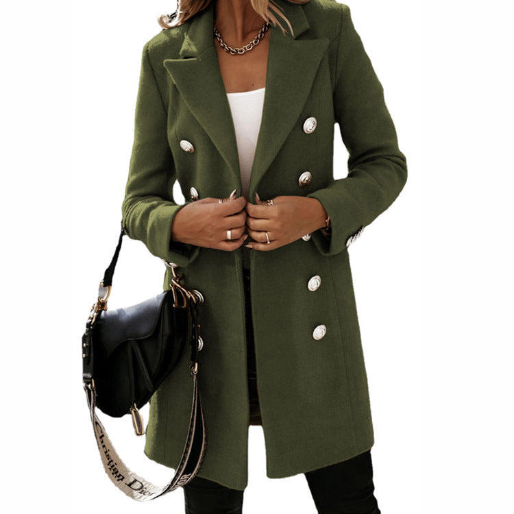 Damen eleganter und taillierter Designer-Mantel Krohn-e