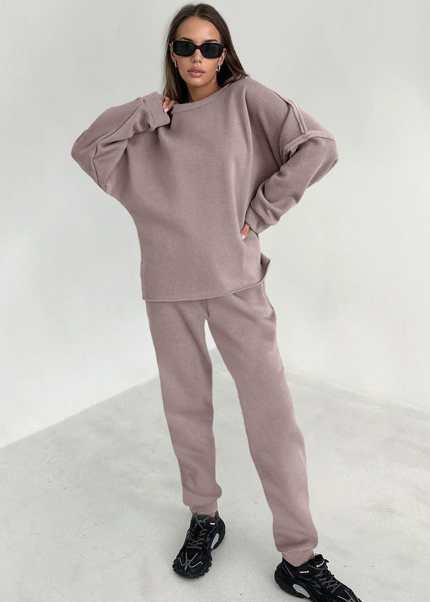 Krohn-e | Übergroßer Damen Trainingsanzug mit Pullover und Hose