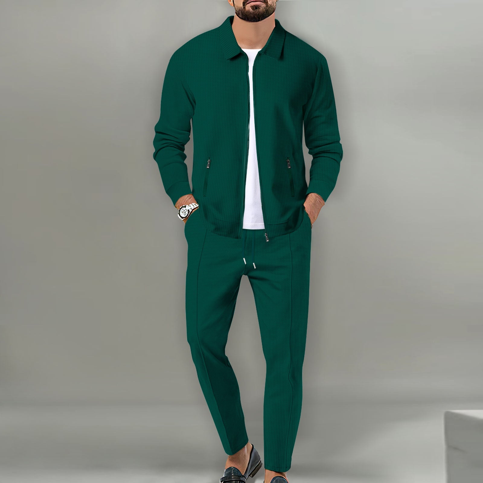 Herren Freizeit-Set aus atmungsaktivem Material mit praktischen Taschen Krohn-e
