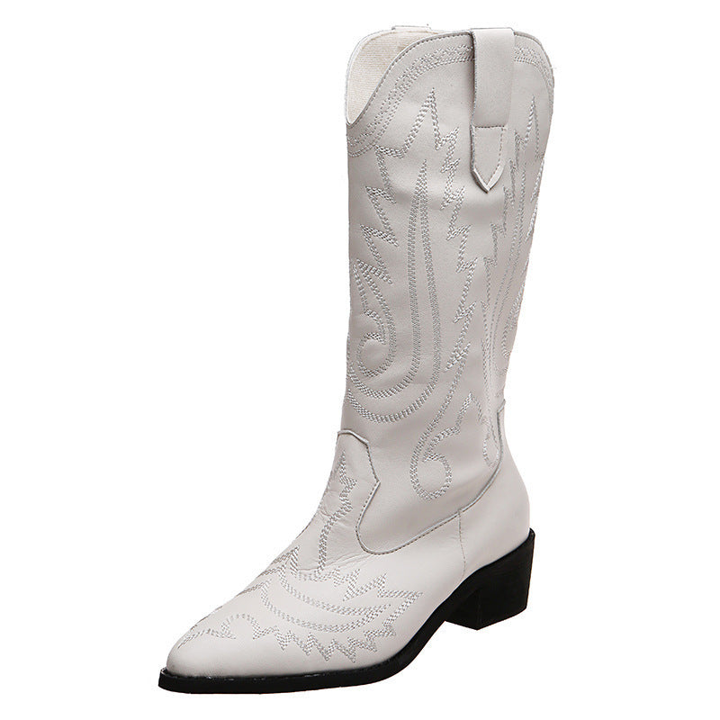 Damen Cowboy-Stiefel mit modischen Verzierungen und elegantem Absatz Krohn-e