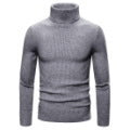Herren Stehkragen Pullover aus feiner Rippenstrick Krohn-e
