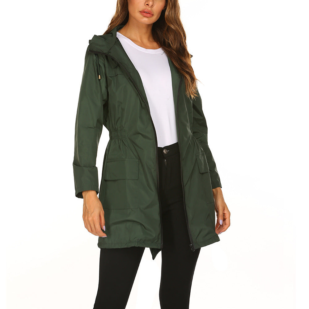 Damen Outdoor-Jacke mit verstellbarer Kapuze und elastischem Bund Krohn-e