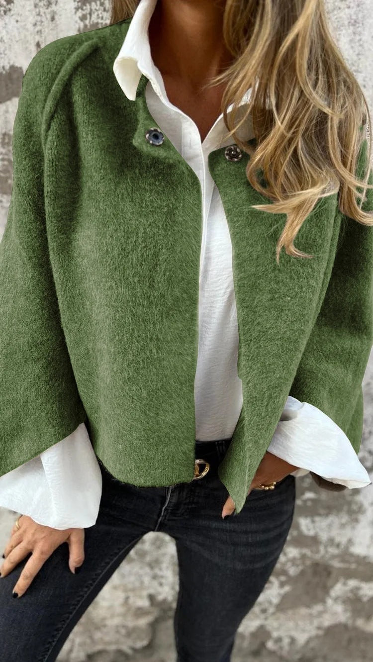 Krohn-e | Kurze Cashmere Langarmjacke