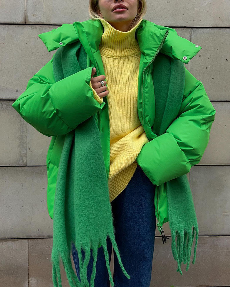 Krohn-e | Schönheit Kapuze Lockere Baumwolljacke