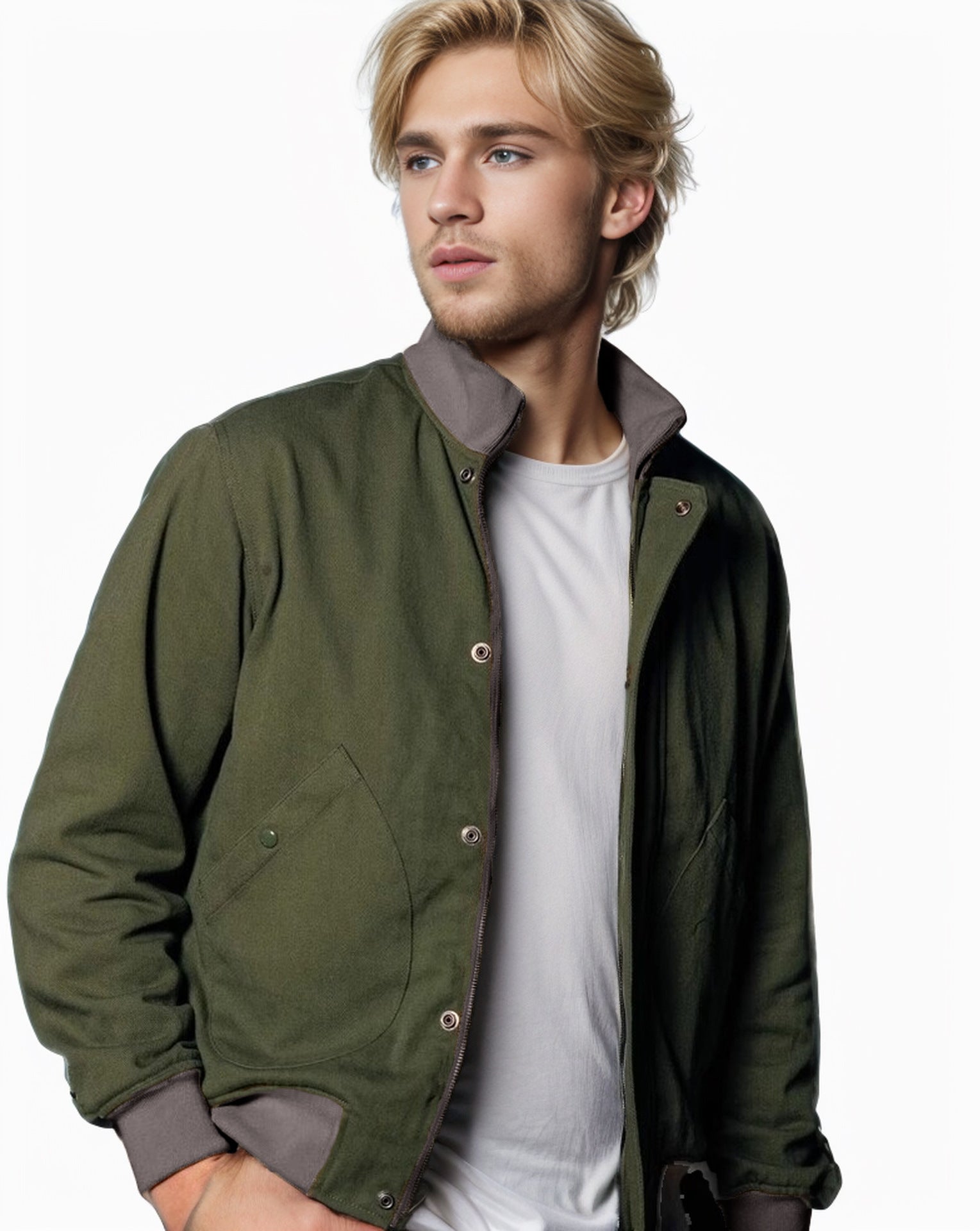 Herren modische Übergangsjacke mit zwei Taschen Krohn-e
