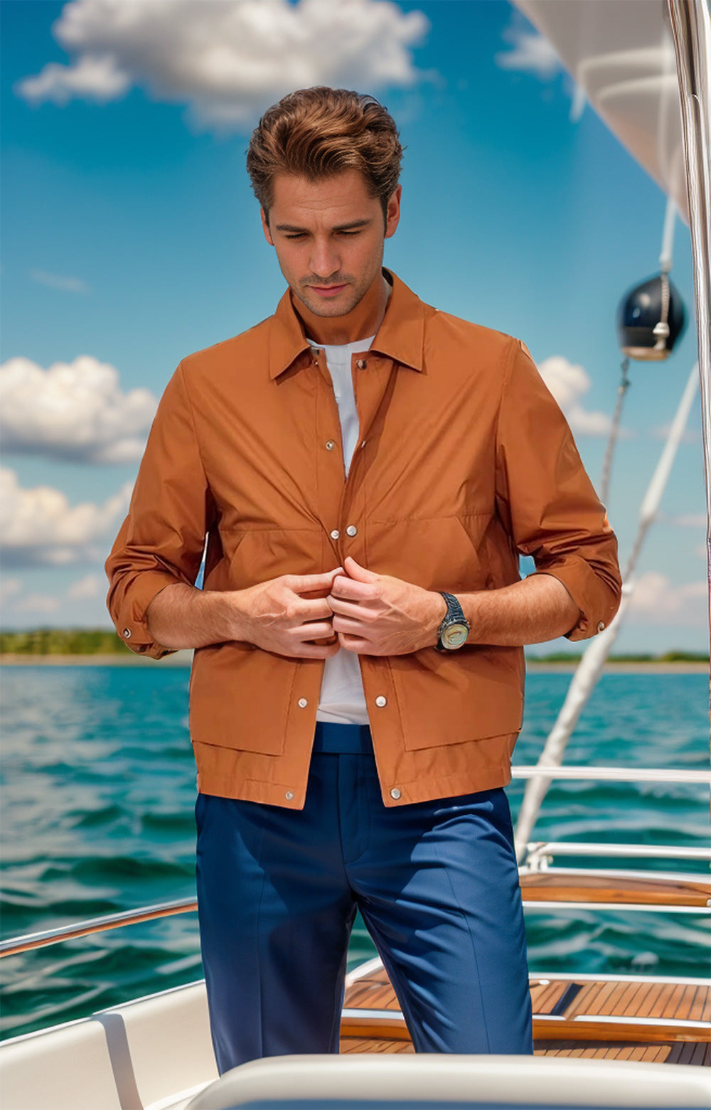 Herren leichte Outdoor-Jacke Krohn-e