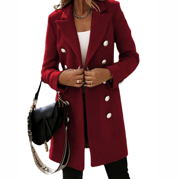 Damen eleganter und taillierter Designer-Mantel Krohn-e