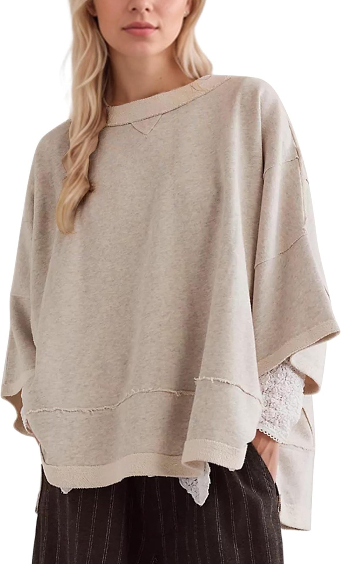 Damen oversized Sweatshirt mit fließendem Schnitt Krohn-e