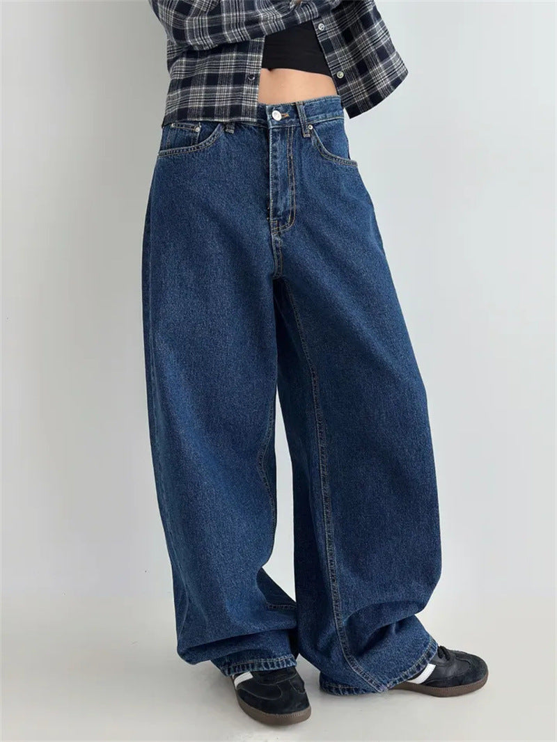 Damen Hochtaillierte Baggy-Jeans Krohn-e