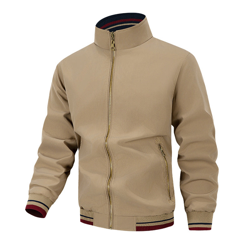 Herren modische Übergangsjacke mit hohem Kragen und praktischen Taschen Krohn-e