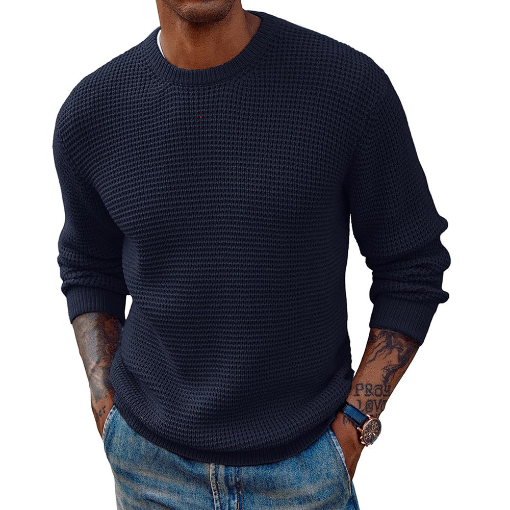 Herren Großer Strickpullover mit strukturiertem Gewebe Krohn-e