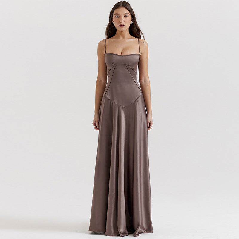 Damen Elegantes Abendkleid mit tailliertem Schnitt und schwingendem Rock Krohn-e