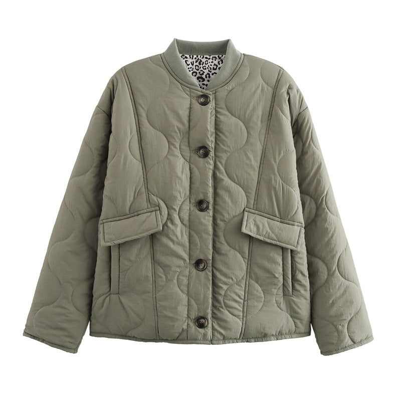 Damen gesteppte Winterjacke mit praktischen Taschen Krohn-e