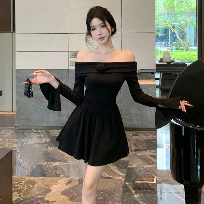 Fudus Langarm-A-Linienkleid: Pure Desire